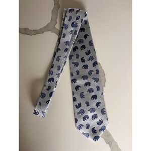 THAI SILK MEN'S ELEPHANT TIE 100%‎ SILK MADE IN THAILAND